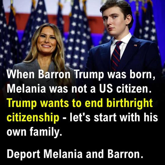 And Don Jr. was born in 1977, Ivanka in 1981, and Eric in 1984, but their mother Ivana did not become a US citizen until 1988. Send them to El Salvador! 