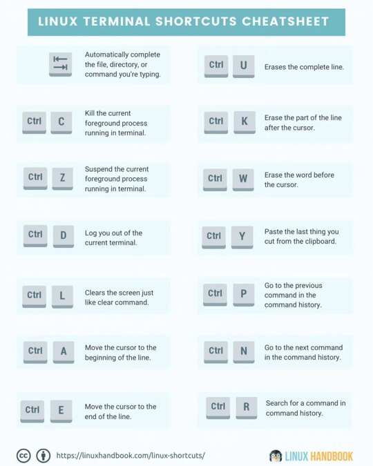 Linux shortcuts = less typing, more doing. Save this cheatsheet! 🐧 
