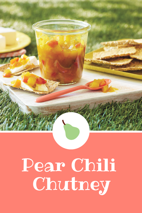 Pear Chile Chutney
Pear Chile Chutney
Feeling 'chili' this fall season? Enjoy this Pear Chili Chutney as an appetizer with crackers or as a snack on it's own. What is your favourite way to embrace the