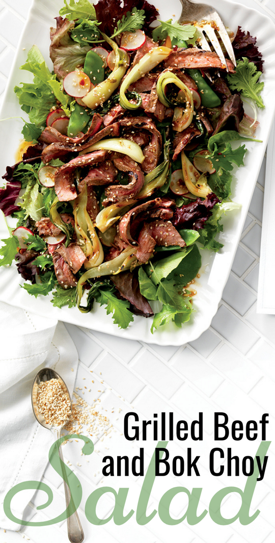 Grilled Beef and Bok Choy Salad
Grilled Beef and Bok Choy Salad
This combination of Grilled Ontario Steak, Baby Bok Choy, Garlic, Radishes and Snow Peas create a dish that is sure to impress. Add a drizzle of Ontario Honey and serve this week to your dinner guests.
https://www.ontario.ca/foodland/recipes/grilled-beef-and-bok-choy-salad