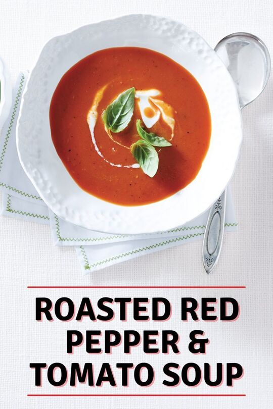 Roasted Red Pepper and Tomato Soup
Roasted Red Pepper and Tomato Soup
Roasted Red Pepper and Tomato Soup- We know you're going to be SOUPer excited for this recipe! Ontario Greenhouse Peppers and Tomatoes are delicately roasted intesifying their sweet flavour and filling your home with the most delectable fragarance.
https://www.ontario.ca/foodland/recipes/roasted-red-pepper-and-tomato-soup
