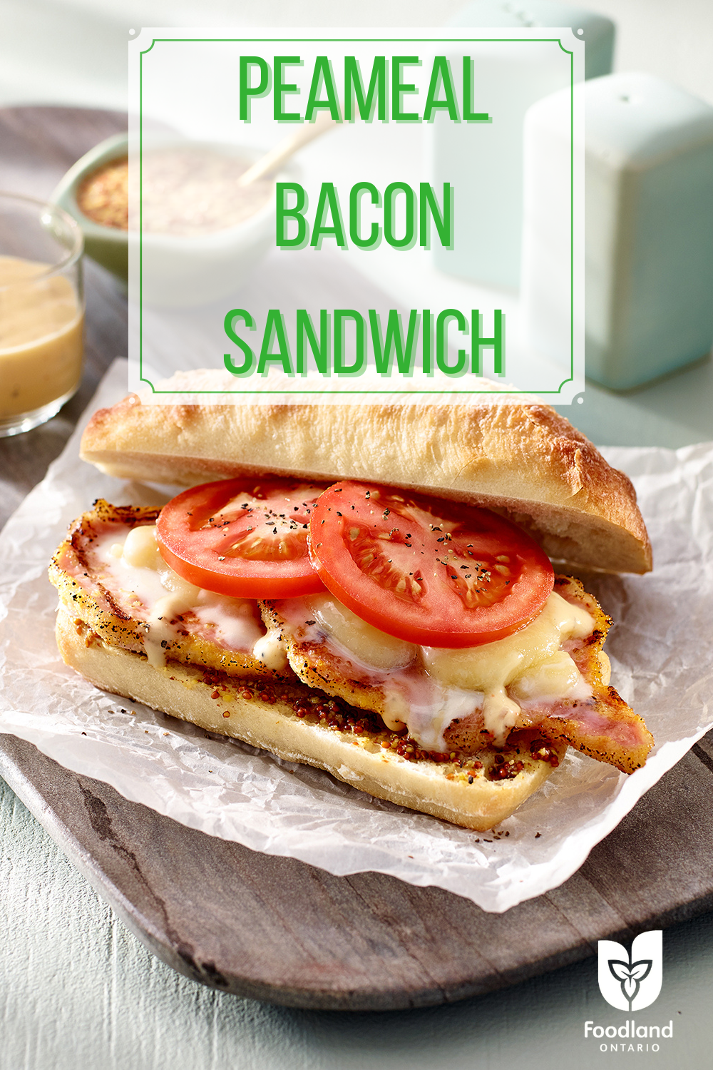 Peameal Bacon Sandwich
Peameal Bacon Sandwich
This satisfying Peameal Bacon Sandwich recipe will be a hit with family and friends. A great brunch, lunch or dinner!

https://www.ontario.ca/foodland/recipes/peameal-bacon-sandwich-0