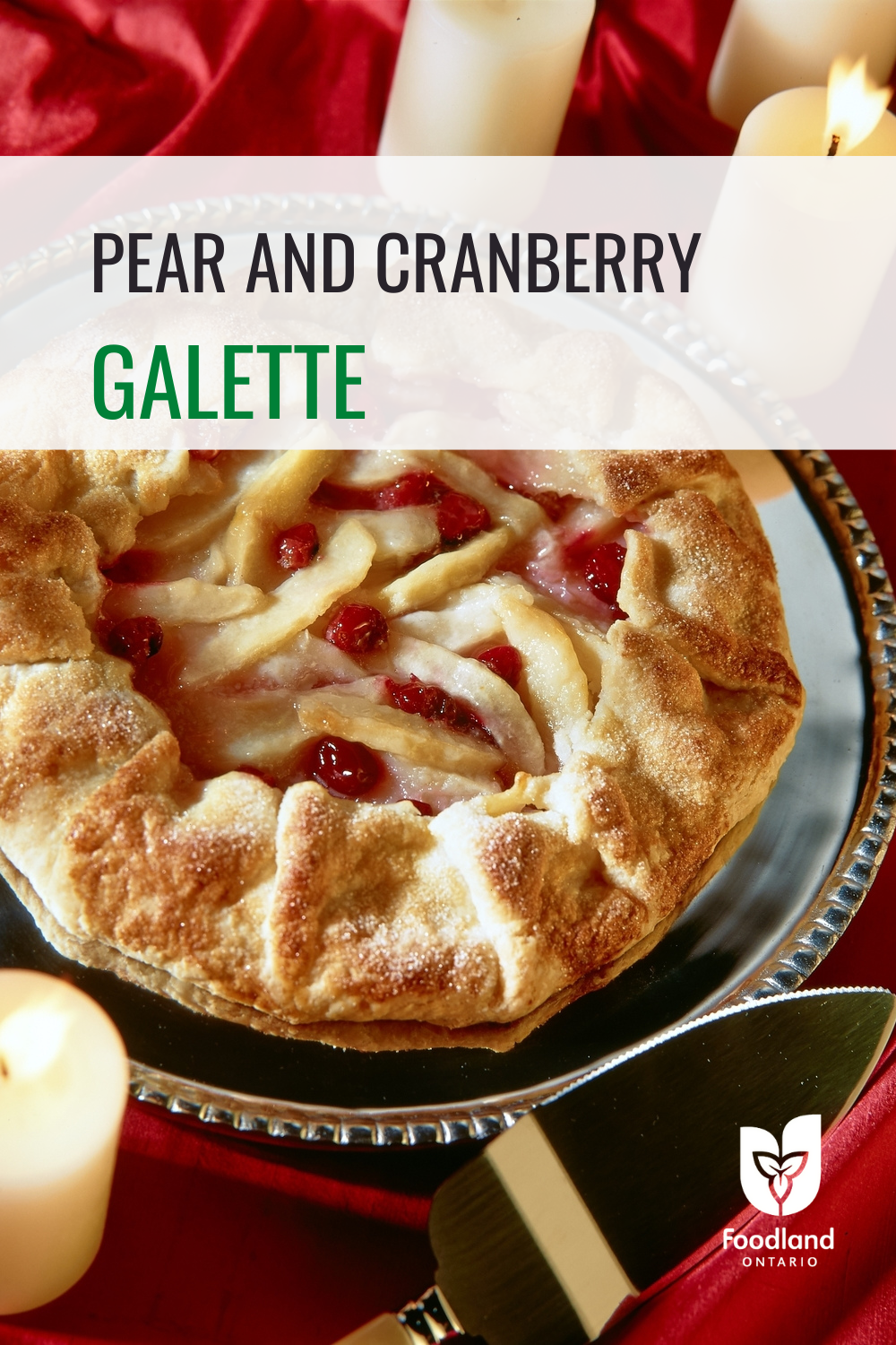 Pear and Cranberry Galette
Pear and Cranberry Galette
Looking for the pear-fect dessert 🍐this fall? Pears bring sweetness while cranberries bring tartness in this recipe that is sure to please! #loveONTFood

https://www.ontario.ca/foodland/recipes/pear-and-cranberry-galette