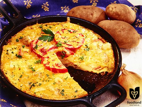 All-Ontario Frittata (Potato and Ham Frittata)
We're packing several yummy breakfast flavours into an Ontario Potato and Ham Frittata. Easy and filling, this hearty dish will give you plenty of energy for the weekend!

https://www.ontario.ca/foodland/recipes/all-ontario-frittata-potato-and-ham-frittata
