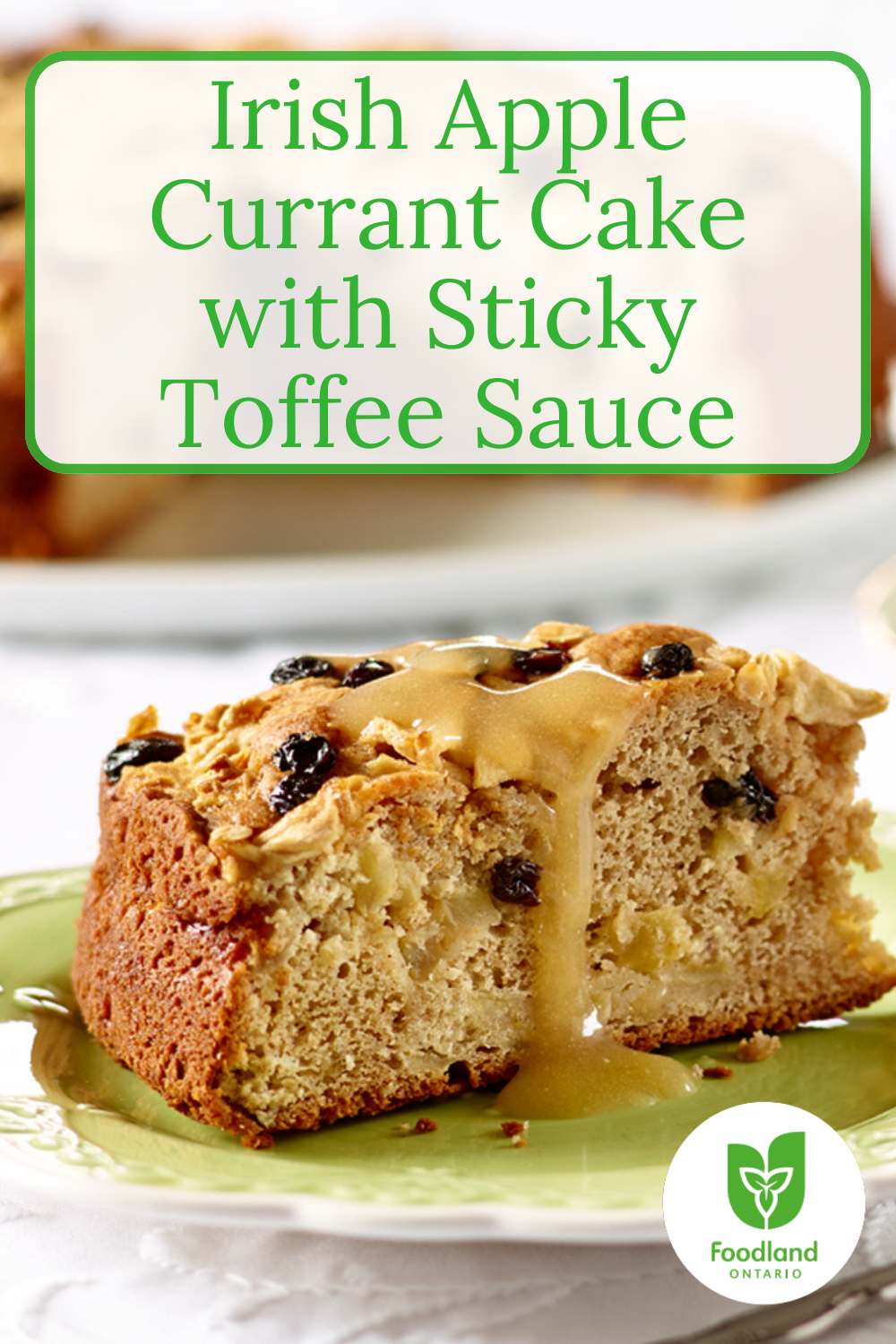Irish Apple Currant Cake with Sticky Toffee Sauce
Irish Apple Currant Cake with Sticky Toffee Sauce
Diced apple is baked into the batter to make for a moist and delicious Irish Apple Currant Cake. Drizzle the slices with the sticky toffee sauce for an extra dimension of flavour.
https://www.ontario.ca/foodland/recipes/irish-apple-currant-cake-sticky-toffee-sauce-0