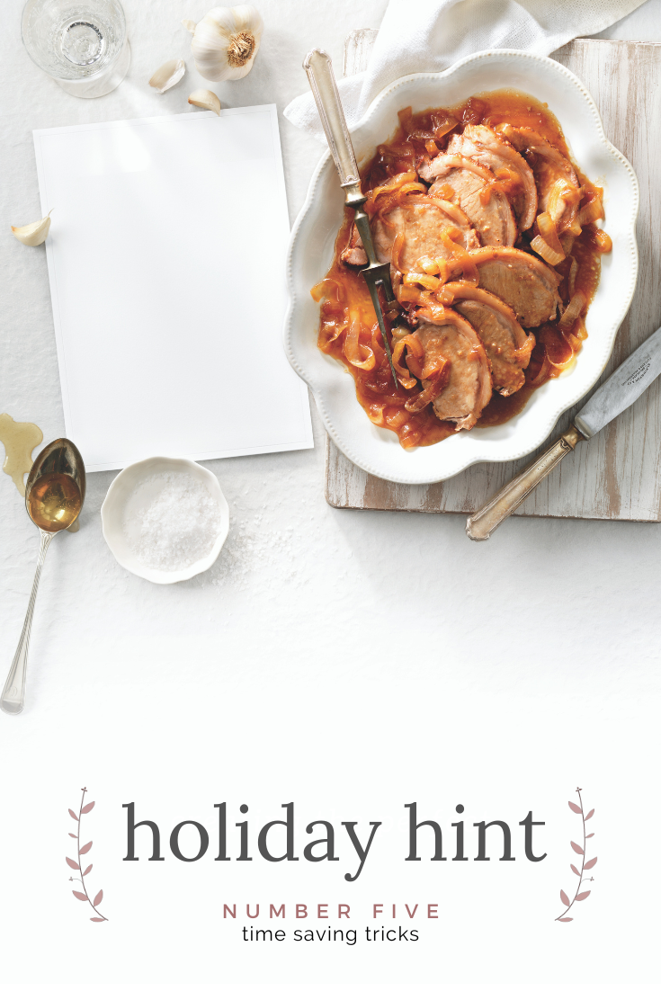 Holiday Hint Number Five - Time Saving Tricks
Holiday Hint Number Five - Time Saving Tricks
Short on time? This slow cooker Asian pork roast is easy to put on, while you tackle other tasks. This holiday season, keep things simple with fresh-made with Ontario ingredients!

https://www.ontario.ca/foodland/recipes/slow-cooker-asian-pork-roast
