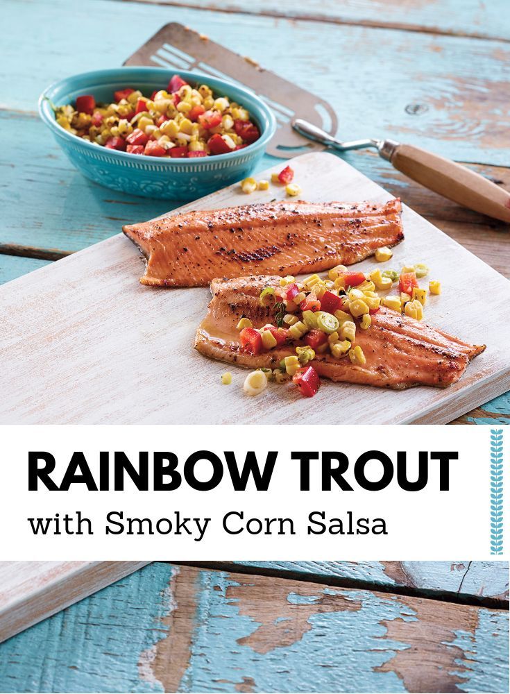 Rainbow Trout with Smoky Corn Salsa
Rainbow Trout with Smoky Corn Salsa
Rainbow Trout with Smoky Corn Salsa - A smoky corn salsa pairs perfectly with Ontario Rainbow Trout to make a dinner that is fantastic for BBQ season.

https://www.ontario.ca/foodland/recipes/rainbow-trout-smoky-corn-salsa
