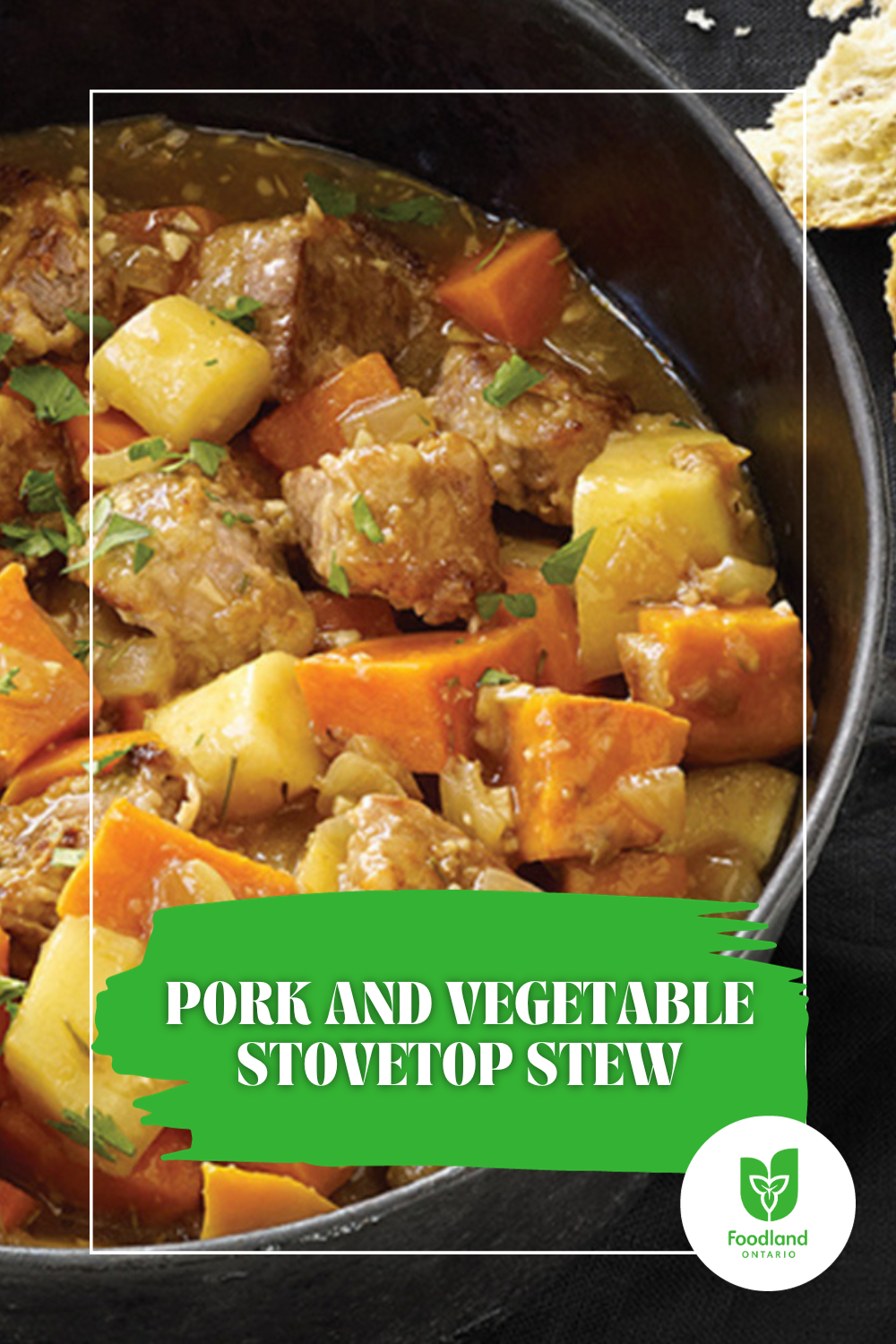 Pork and Vegetable Stovetop Stew
Pork and Vegetable Stovetop Stew
A delicious combination of Ontario Sweet Potatoes and Ontario Parsnips to add a touch of sweetness to this easy and flavourful stew. Serve with crusty bread or over rice for a scrumptious dinner.
https://www.ontario.ca/foodland/recipes/pork-and-vegetable-stovetop-stew