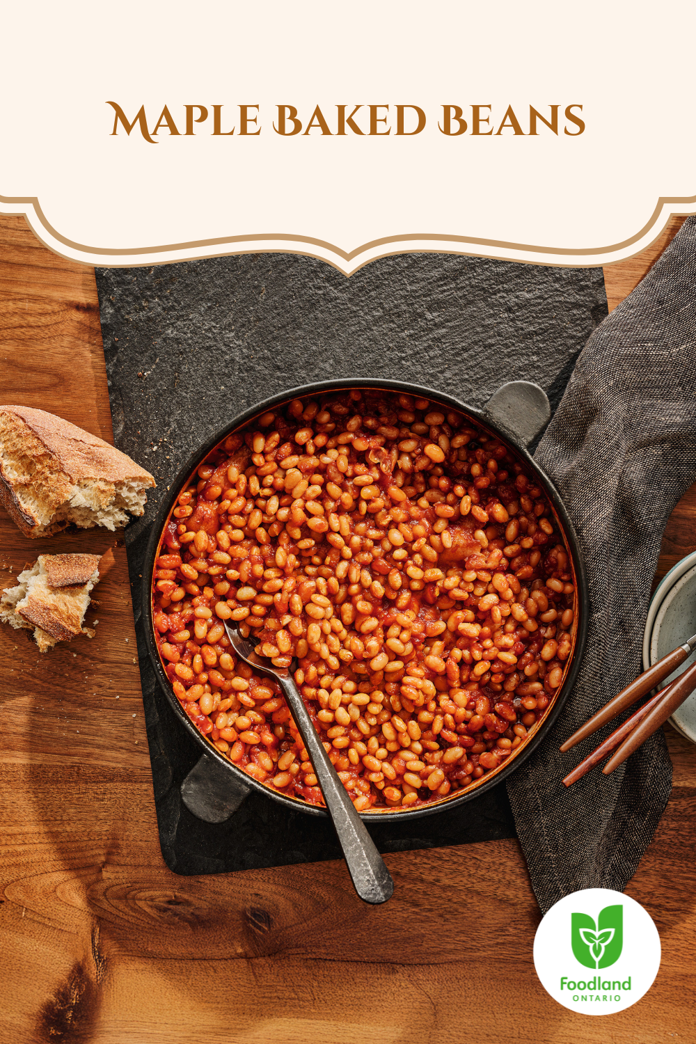 Maple Baked Beans
Maple Baked Beans
Featuring Ontario Maple Syrup and Bacon, this Maple Baked Beans will make the ultimate comfort food this winter season. 
#loveONfood 

https://www.ontario.ca/foodland/recipes/maple-baked-beans
