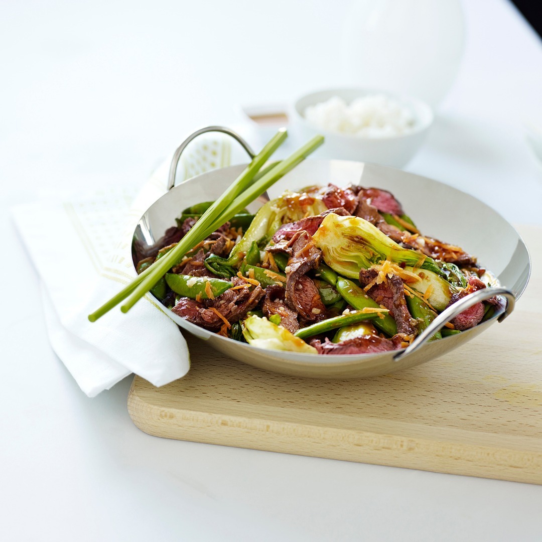 This quick and easy Spicy Beef and Bok Choy Stir-Fry is versatile, customizable, and can be made in just 21 minutes!foodlandontario