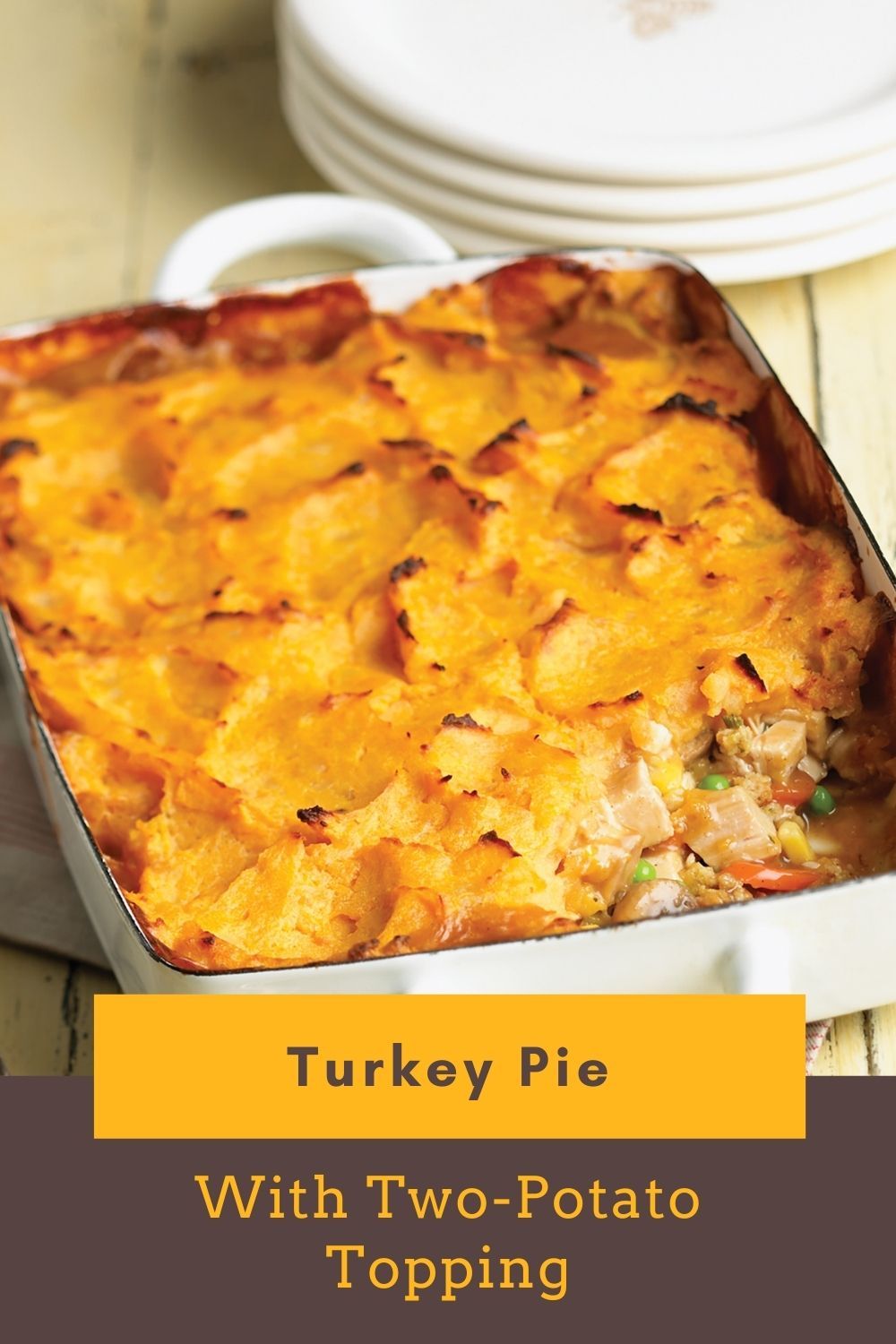 Turkey Pie with Two-Potato Topping
Turkey Pie with Two-Potato Topping
Leftovers never tasted soooo good! Use leftover turkey and all the trimmings in this delicious Turkey Pie with Two Potato Topping recipe. Serve piping hot with cranberry sauce.
https://www.ontario.ca/foodland/recipes/turkey-pie-two-potato-topping
