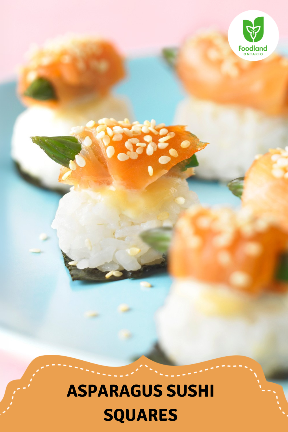 Asparagus Sushi Squares
Asparagus Sushi Squares
Embrace the best of summer with Asparagus Sushi Squares! A delightful and easy appetizer that features vibrant Ontario Asparagus, and perfect for sushi newbies!

https://www.ontario.ca/foodland/recipes/asparagus-sushi-squares