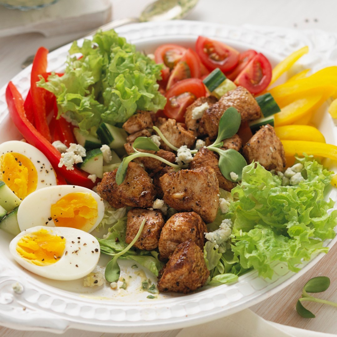 Moroccan spiced turkey adds a twist to this traditional Cobb salad. 
Make it today.

Recipe: Moroccan Turkey Cobb Saladfoodlandontario