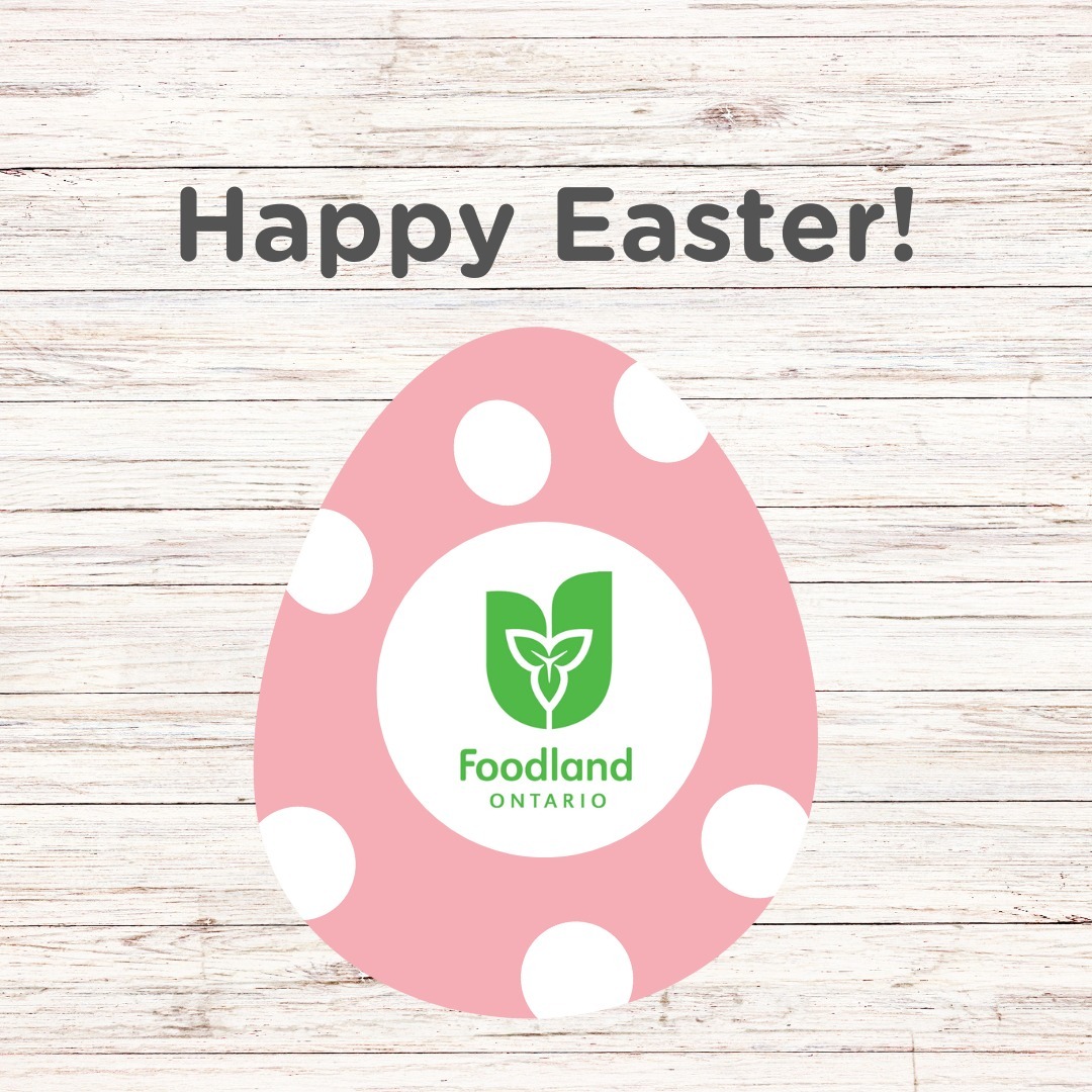 Happy Easter everyone! Hop on to our website for yummy recipes to plan your Easter meal.foodlandontario