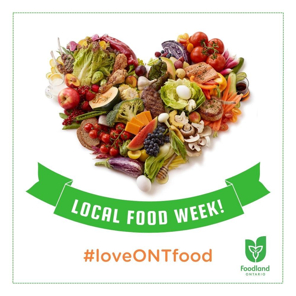 It's Local Food Week and we couldn't be more excited! 

This week we celebrate all there is to love about local food in Ontario. 
 #loveONTfoodfoodlandontario
