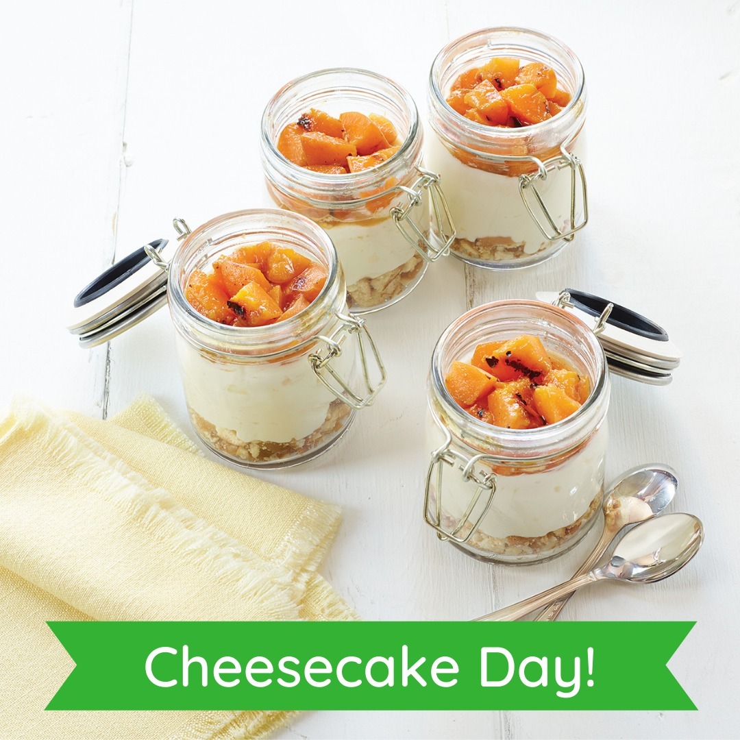 Happy Cheesecake Day! These no-bake cheesecakes in a jar with grilled honey fruit are a perfect way to celebrate without turning on the oven. 

Click the link in our bio for the recipe!
#loveONTfood
@onttenderfruitfoodlandontario