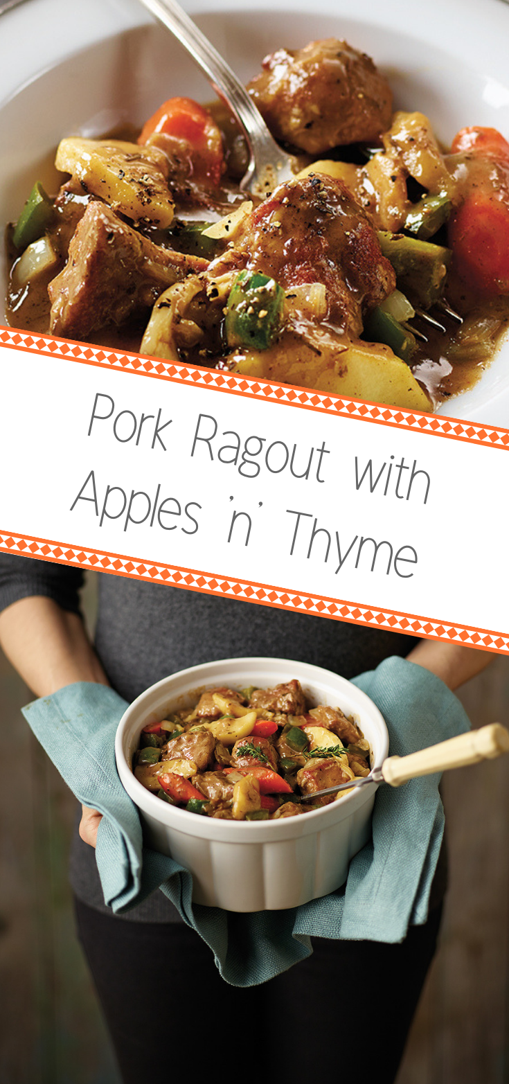 Pork Ragout with Apples 'n' Thyme
Pork Ragout with Apples 'n' Thyme
Add a tasty Pork Ragout to your menu to satisfy your hearty cravings. Make with Ontario apples and carrots and taste the difference Ontario can make.

https://www.ontario.ca/foodland/recipes/pork-ragout-apples-n-thyme