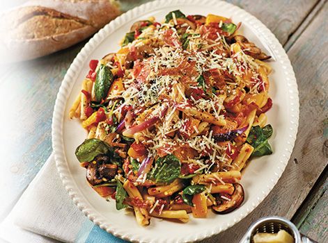 Pasta and Vegetables with Prosciutto
We love the way Ontario Spinach adds a colourful contrast to this rustic pasta dish. #loveONTfood

https://www.ontario.ca/foodland/recipes/pasta-and-vegetables-prosciutto