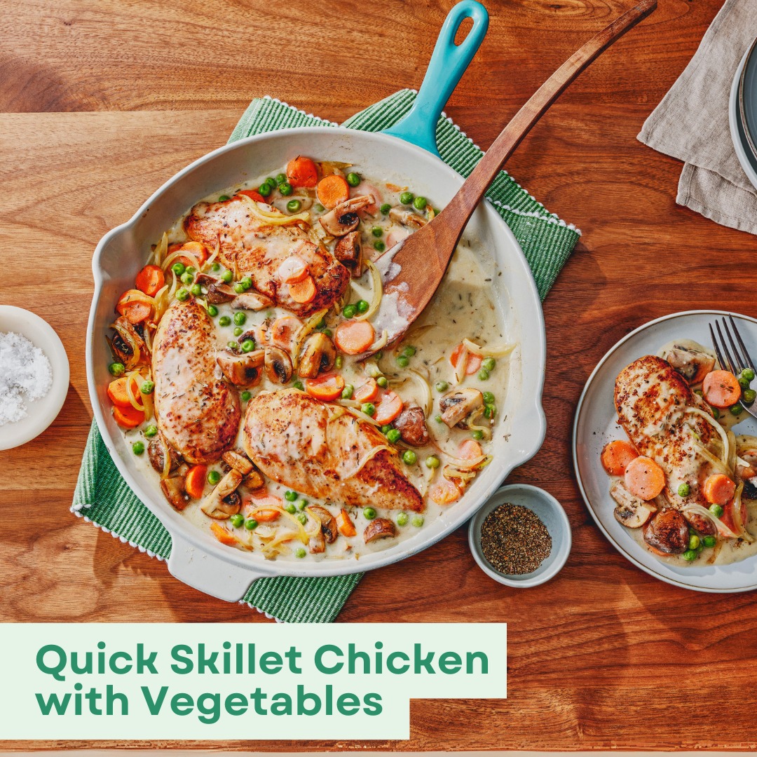 Dinner is on the table in half an hour with this easy skillet meal chock full of Ontario vegetables and chicken in a light, herbed sauce. Serve it with mashed potatoes or egg noodles.
Click the link in our bio for the recipe!foodlandontario