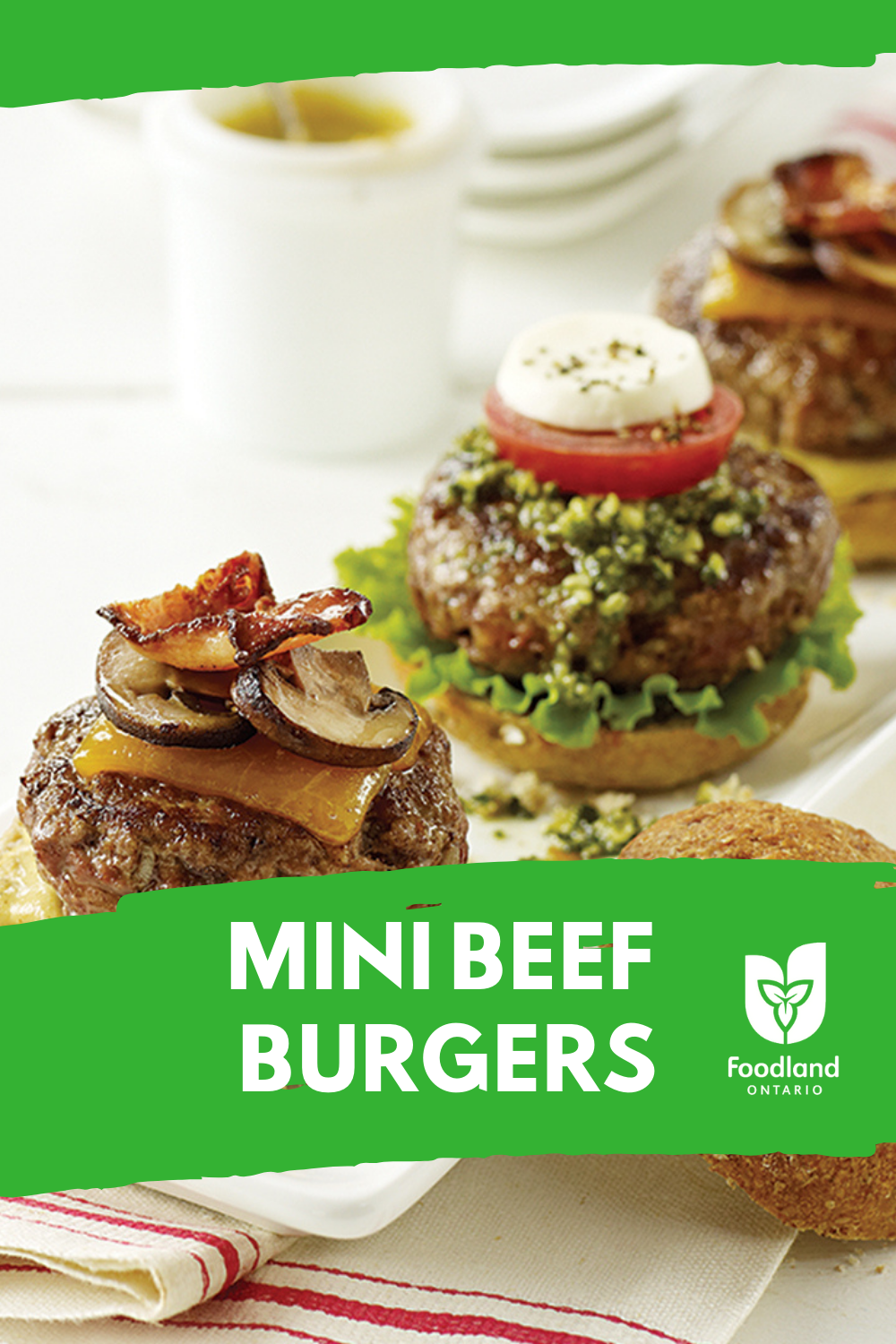 Mini Beef Burgers
Mini Beef Burgers
Tackle your hunger with these flavourful Mini Beef Burgers! Customizable, quick, and easy to make, these burgers are the perfect addition to your Super Bowl spread. 🏈

https://www.ontario.ca/foodland/recipes/mini-beef-burgers