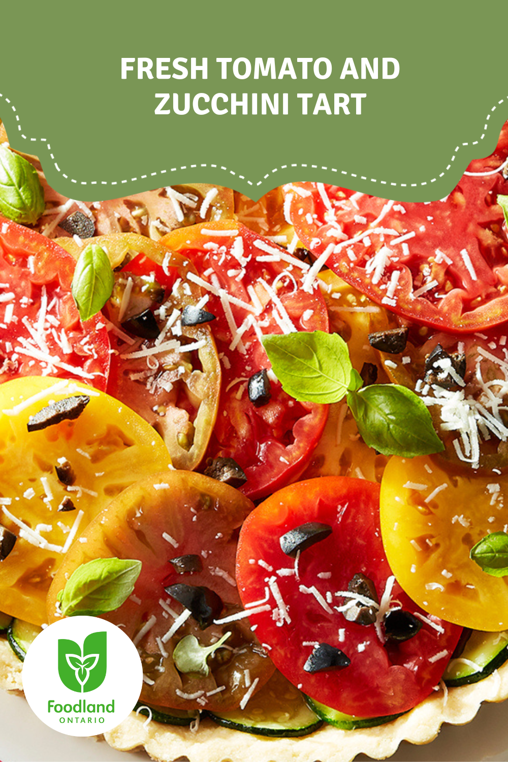 Fresh Tomato and Zucchini Tart
Fresh Tomato and Zucchini Tart
This Fresh Tomato and Zucchini Tart is as beautiful as it is delicious—layered with Ontario tomatoes, tender zucchini, and creamy cheese on a flaky pastry base.
Perfect for brunch, lunch, or a light dinner with a side salad. Simple, seasonal, and full of flavour! #LoveONFood
https://www.ontario.ca/foodland/recipes/fresh-tomato-and-zucchini-tart