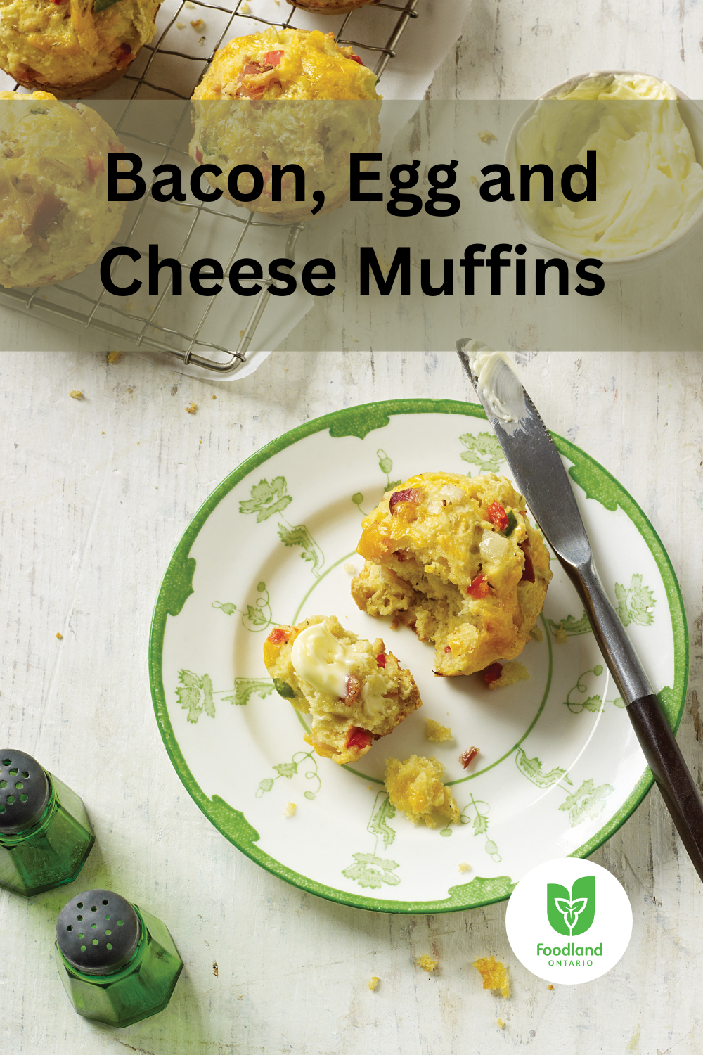 Bacon, Egg and Cheese Muffins
Bacon, Egg and Cheese Muffins
Here is a savoury breakfast muffin that can be made ahead and frozen for breakfast on-the-go.

https://www.ontario.ca/foodland/recipes/bacon-egg-and-cheese-muffins