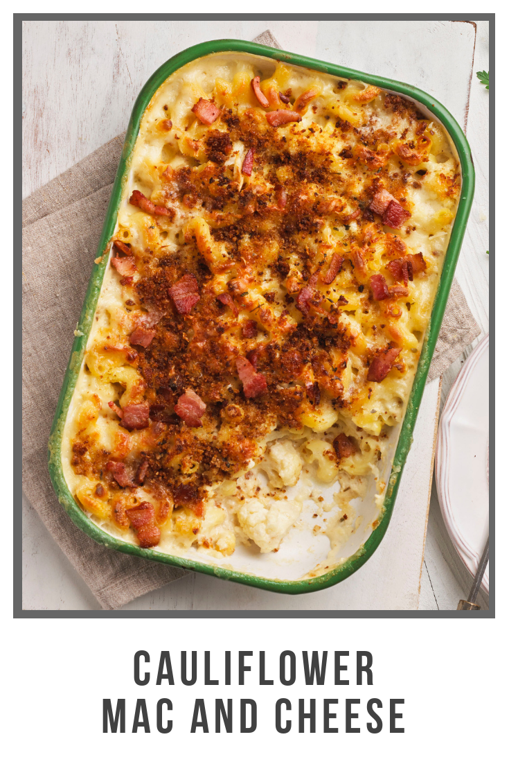 Cauliflower Mac and Cheese
This Cauliflower Mac and Cheese will make you crave seconds! This alternative to regular mac and cheese combines cheese, bacon, macaroni, cauliflower, milk and spices for an irresistable meal.

https://www.ontario.ca/foodland/recipes/cauliflower-mac-and-cheese