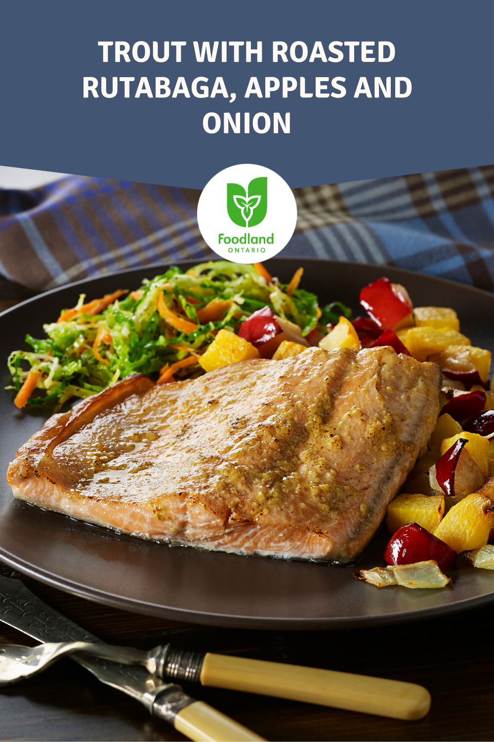 Trout with Roasted Rutabaga, Apples and Onion
Trout with Roasted Rutabaga, Apples and Onion
Looking for a delicious and easy weeknight dinner? Try this recipe! The tender Ontario Rainbow Trout complements the sweet apples, hearty rutabaga, and savoury onions - nutritious, flavourful, and perfect for a cozy dinner at home.

https://www.ontario.ca/foodland/recipes/trout-roasted-rutabaga-apples-and-onion