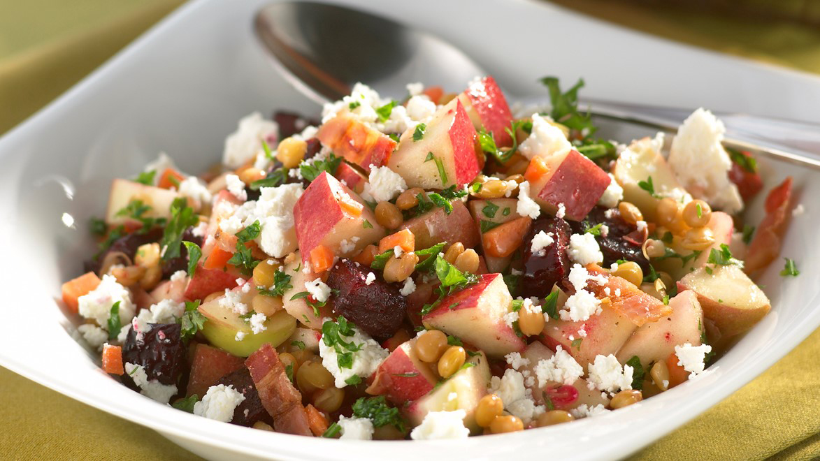 Our Lentil and Apple Salad is a hearty and nutritious way to add some fresh in-season produce to your next meal. Leftovers also make for a great next-day lunch. #Salads #loveONTfood
https://t.co/3RbACbCToY https://t.co/l2VwDnUobk


https://www.ontario.ca/foodland/recipes/lentil-and-apple-salad