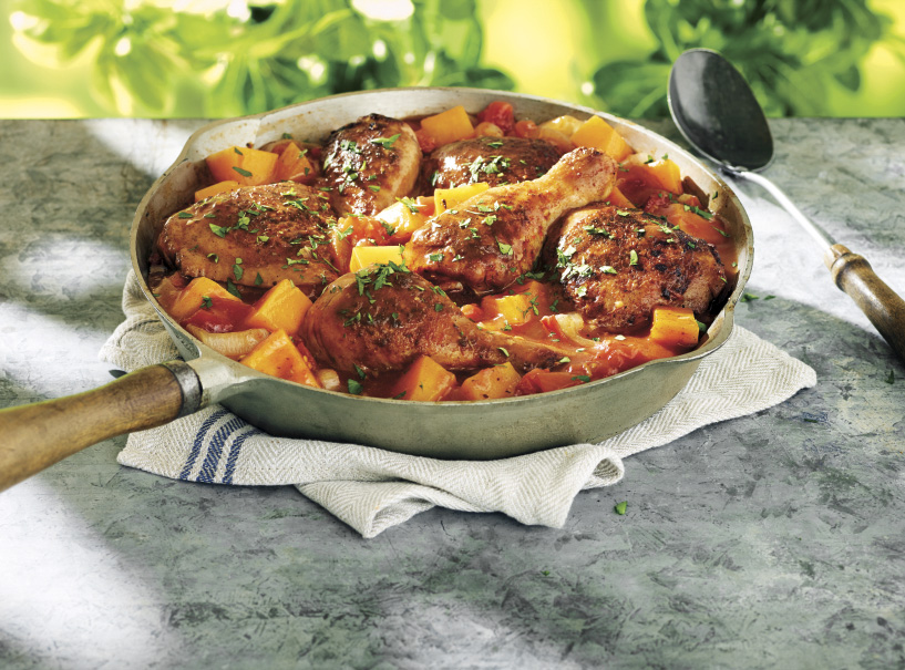 Switch up your usual stew recipe with this Spicy Chicken and Squash Stew made with chicken legs.  Serve with a green salad and a crusty bread for a delicious and hearty dinner. #loveONTfood
https://t.co/yBA7VVne72 https://t.co/HUOkVth1Of


https://www.ontario.ca/foodland/recipes/spicy-chicken-and-squash-stew