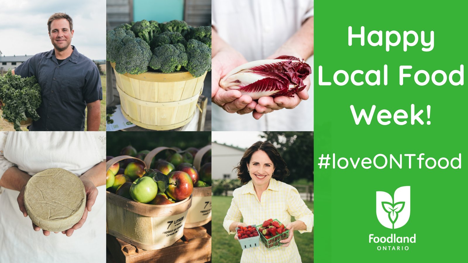 Happy Local Food Week! This week we celebrate all that there is to love about Ontario grown goodness and the farmers and food producers that make it happen. Use #loveONTfood this week to show us how you do local! https://t.co/3ltFoBetSB