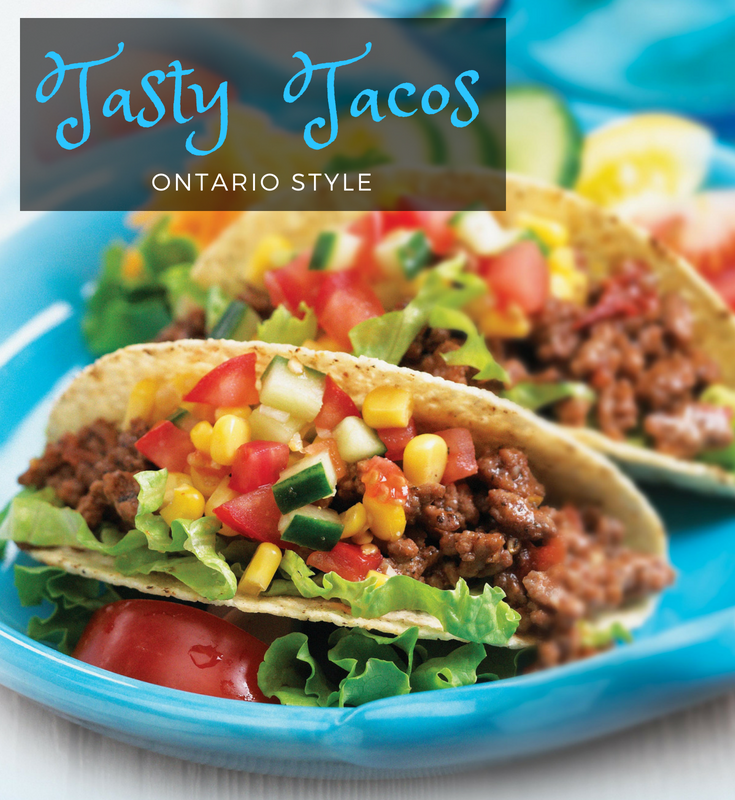 Tasty Tacos, Ontario Style
These Ontario-style tacos are a fun recipe that can bring the whole family together in the kitchen. Not only are they delicious, they're also loaded with locally grown vegetables!

https://www.ontario.ca/foodland/recipes/tasty-tacos-ontario-style