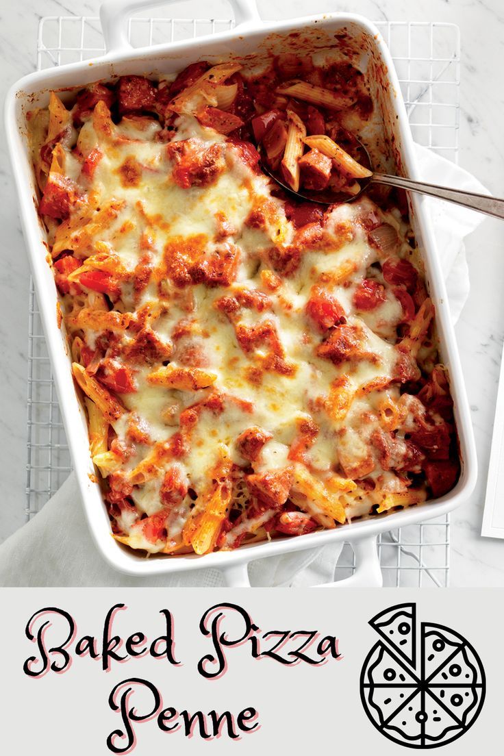 Baked Pizza Penne
Baked Pizza Penne
Can't decide between pizza and pasta for dinner? Why not enjoy both with this delicious Baked Pizza Penne.

https://www.ontario.ca/foodland/recipes/baked-pizza-penne