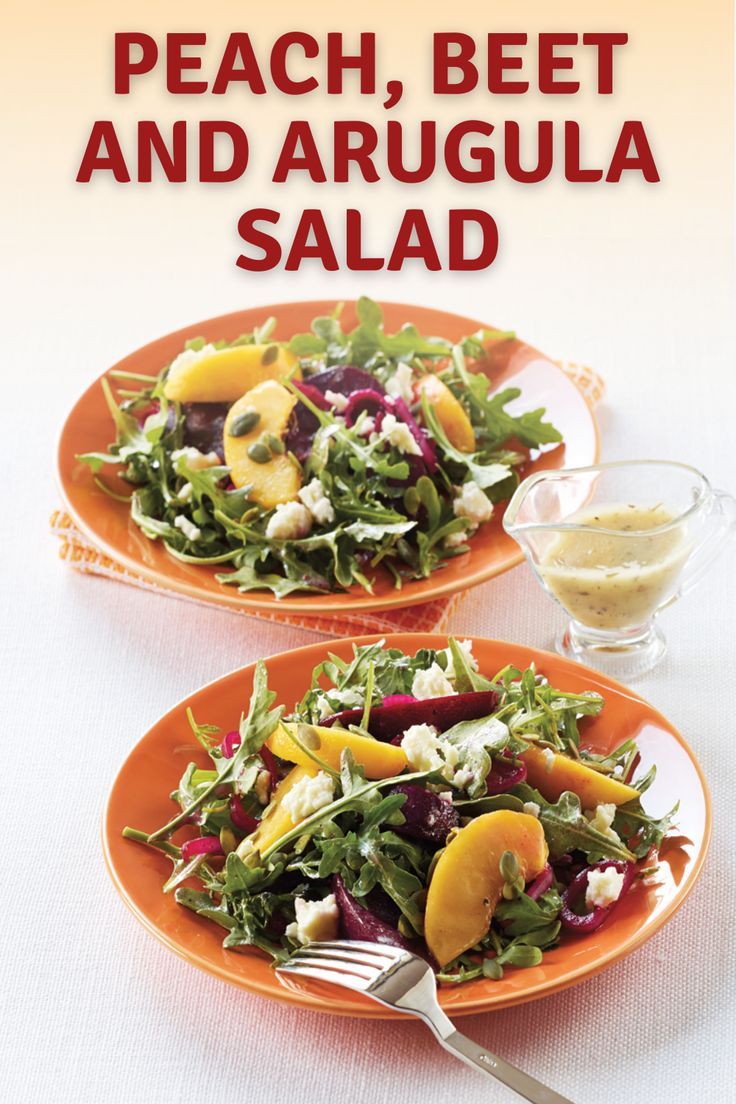 Peach, Beet and Arugula Salad
Peach, Beet and Arugula Salad
Sweet Ontario peaches and salty feta create a perfect balance with the bed of peppery arugula in this colourful and healthy salad.

https://www.ontario.ca/foodland/recipes/peach-beet-and-arugula-salad
