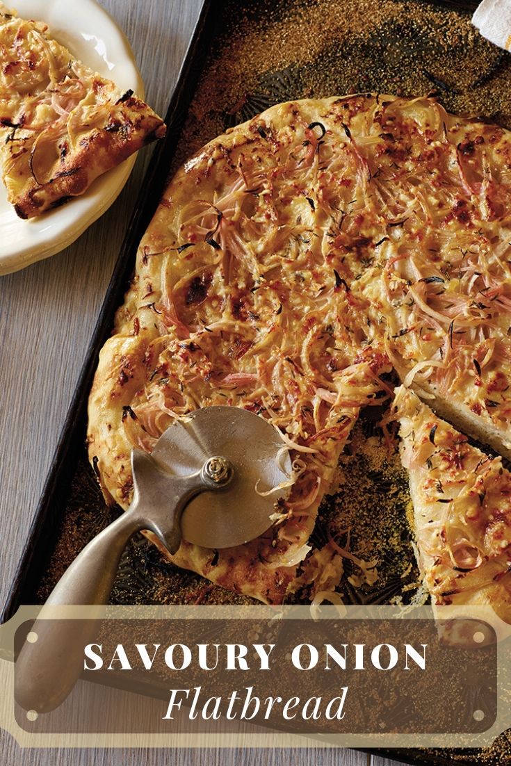 Savoury Onion Flatbread
Savoury Onion Flatbread
Flatbread with carmelized onions, honey and cheese? Delicious! Easy to make with local ingredients.

https://www.ontario.ca/foodland/recipes/savoury-onion-flatbread