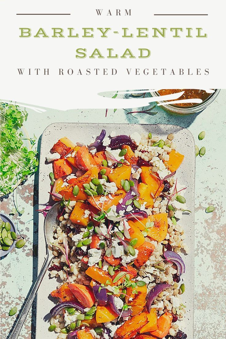 Warm Barley Lentil Salad with Roasted Vegetables
Warm Barley Lentil Salad with Roasted Vegetables
This colourful vegetarian salad combines fresh Ontario Carrots, Red Onion, and Roasted Squash creating a warm and sweet dish that is sure to add a pop of colour to any meal.

https://www.ontario.ca/foodland/recipes/warm-barley-lentil-salad-roasted-vegetables