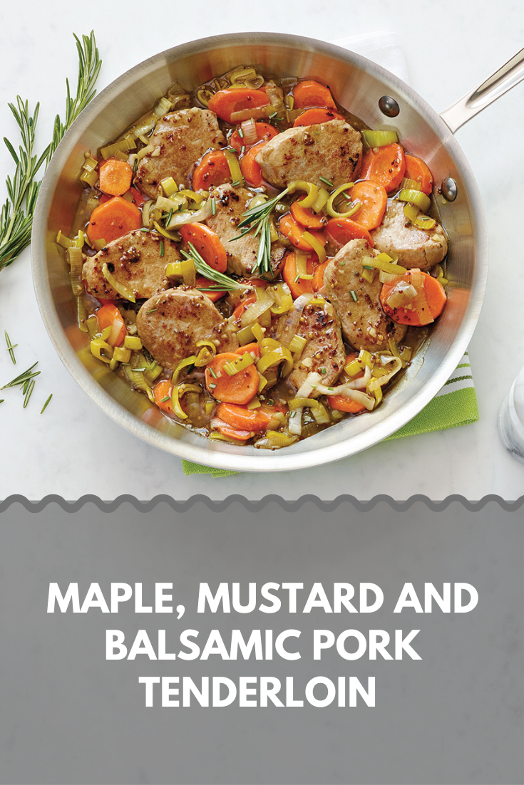 Maple, Mustard and Balsamic Pork Tenderloin
Maple, Mustard and Balsamic Pork Tenderloin
This quick and easy pork tenderloin recipe features Ontario pork and vegetables. A delicious maple syrup and mustard and is cooked paired with roasted shallots.
https://www.ontario.ca/foodland/recipes/maple-and-mustard-pork-tenderloin