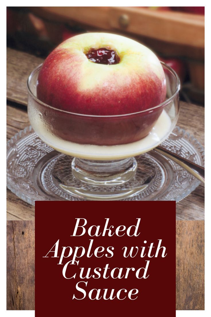 Baked Apples with Custard
Baked Apples with Custard
Enjoy the delicious taste of Ontario Apples for dessert with these baked apples with custard sauce. While we recommend Nothern Spy for this dish, other varieties such as Golden Delicious and Idared yield just as tasty of a result.

https://www.ontario.ca/foodland/recipes/baked-apples-custard-sauce