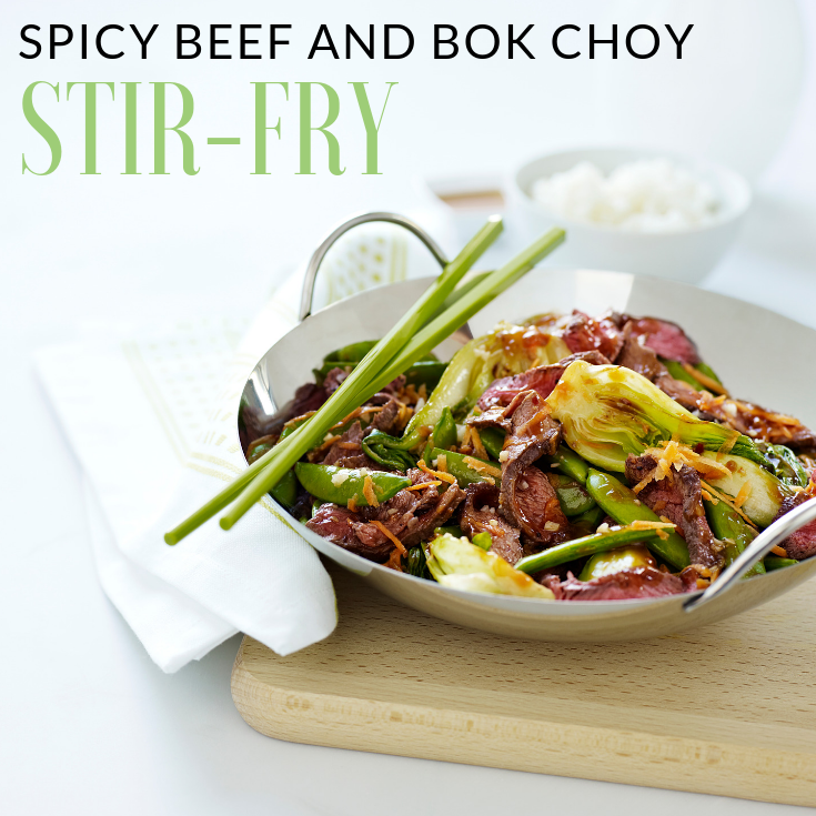 Spicy Beef and Bok Choy Stir-Fry
Grab your fresh Ontario bok choy while you still can and whip up this Spicy Beef and Bok Choy Stir-Fry for tonight's dinner. Substitute beef with chicken or pork for a twist on this asian inspired dish.

https://www.ontario.ca/foodland/recipes/spicy-beef-and-bok-choy-stir-fry