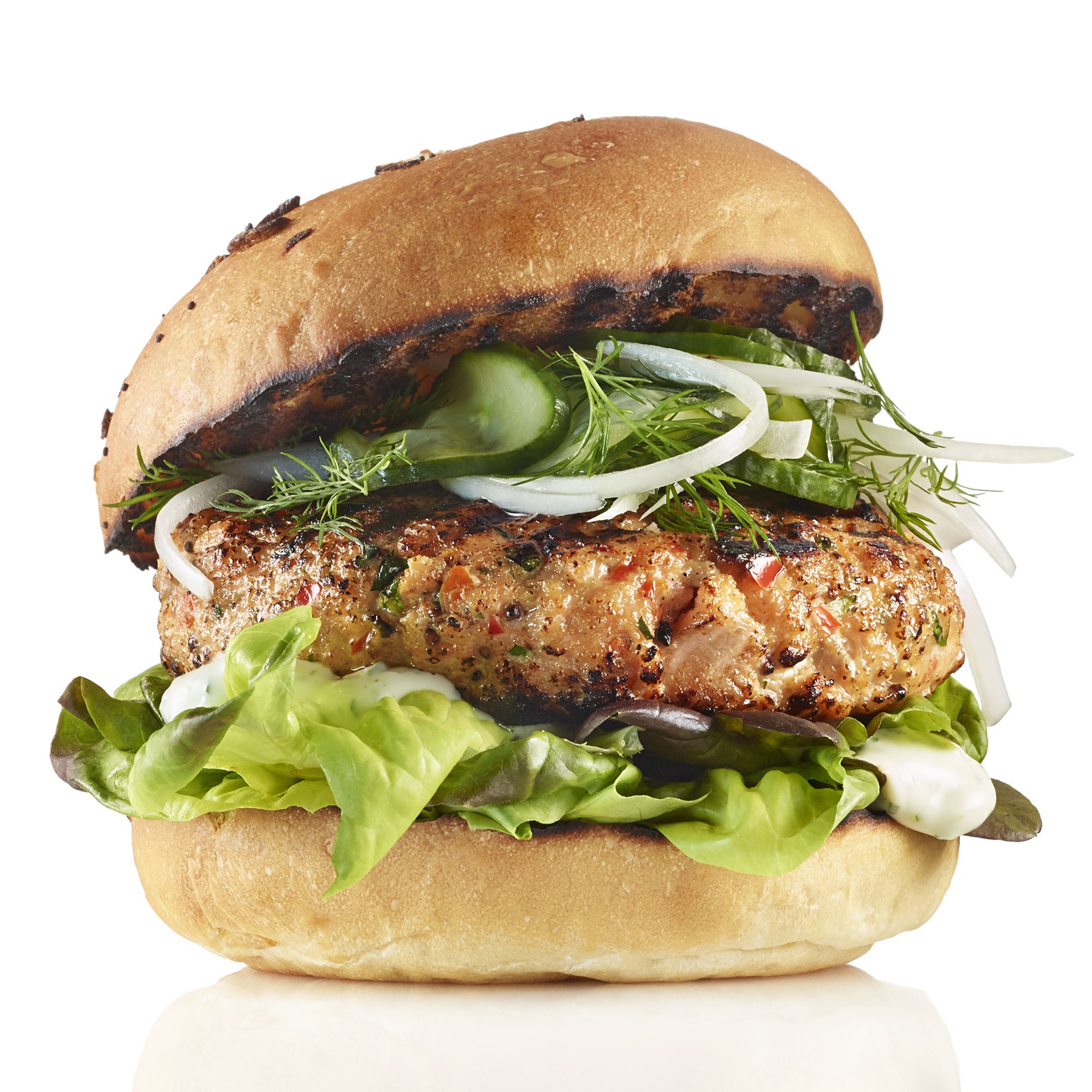 Smokey Trout Burgers
Fire up the grill for this smokey trout burger. Topped with Ontario cucumber, onions and dill, It's guaranteed to become a summer favourite!

https://www.ontario.ca/foodland/recipes/smokey-trout-burgers
