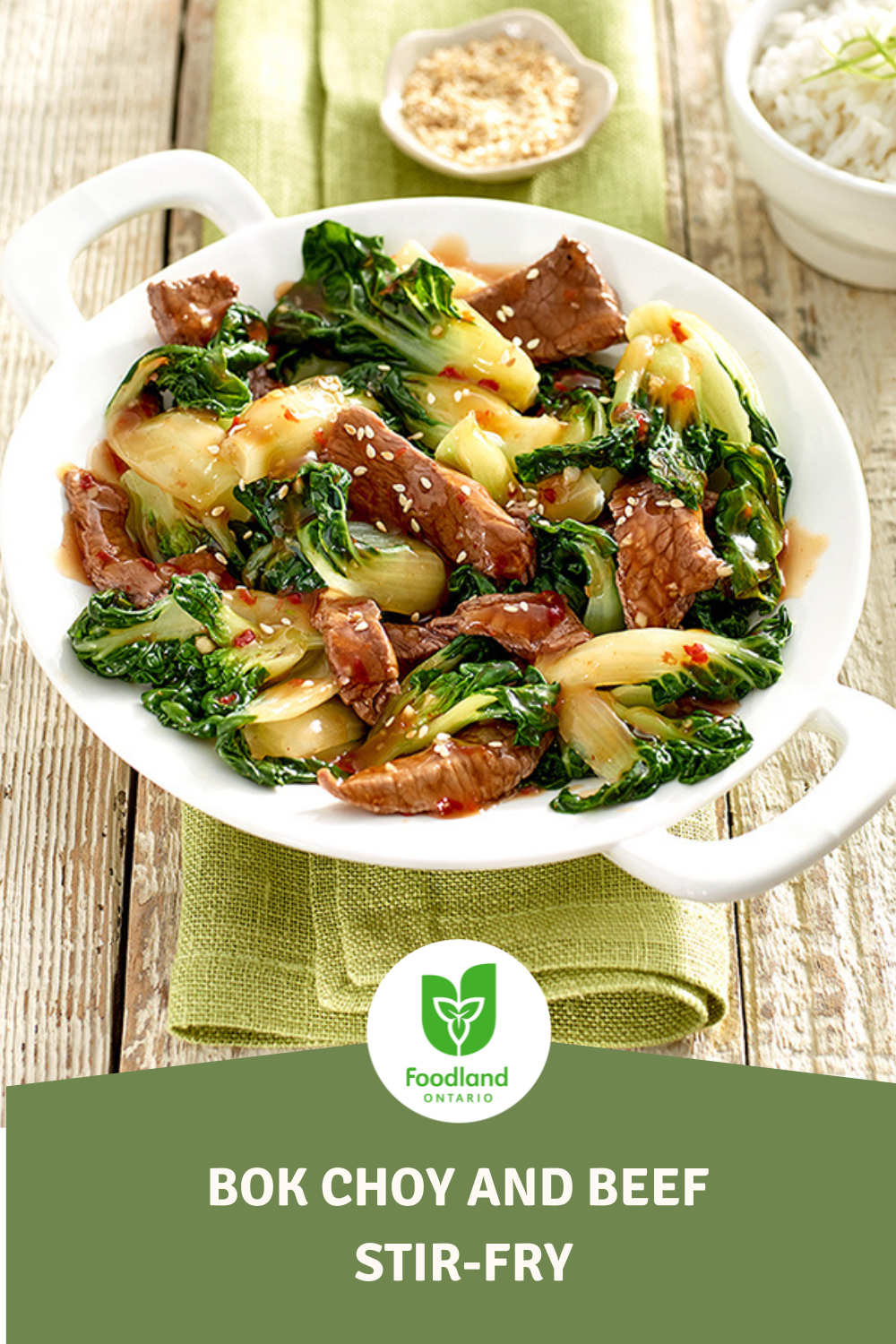Bok Choy and Beef Stir-Fry
Bok Choy and Beef Stir-Fry
Quick, easy and bursting with flavour! Try this Spicy Beef and Bok Choy Stir-Fry or switch it up with chicken or pork for a tasty twist.  #loveONfood

https://www.ontario.ca/foodland/recipes/bok-choy-and-beef-stir-fry-0