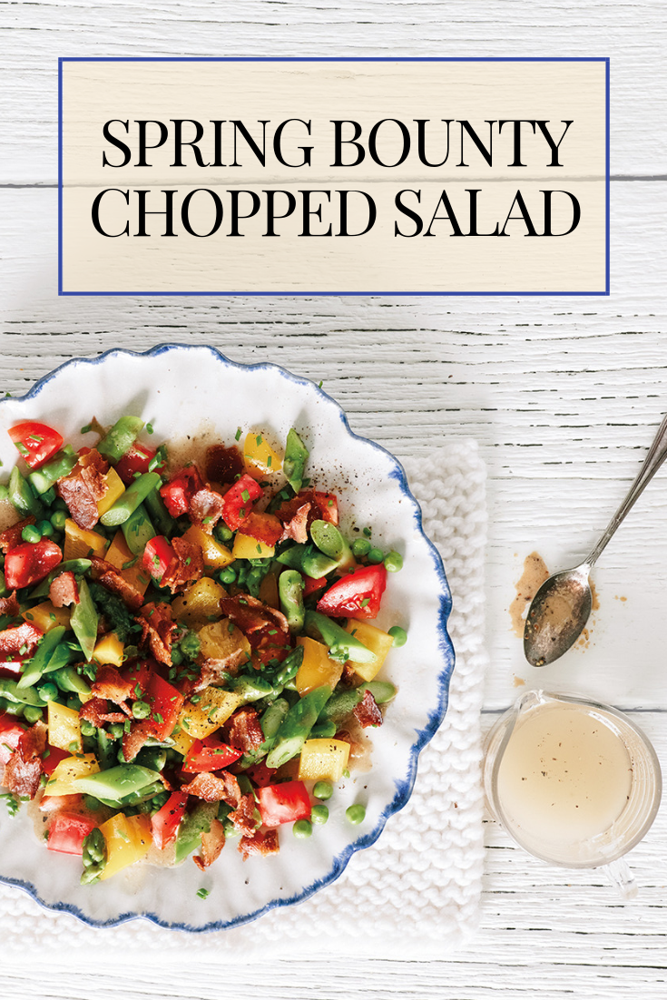Spring Bounty Chopped Salad 
Spring Bounty Chopped Salad
Enjoy Ontario Asparagus and other Ontario Veggies while they are still in season with this Spring Bounty Chopped Salad. This hearty salad pairs well with a light vinaigrette dressing and crispy bacon

https://www.ontario.ca/foodland/recipes/spring-bounty-chopped-salad