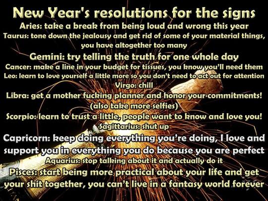 BLAstrology: Happy New 2016, kids

ââââââ ââ
"Conquer your neighbourhood, conquer your city, conquer your country, and then go after the rest of the world. "
~Grandmaster Flash