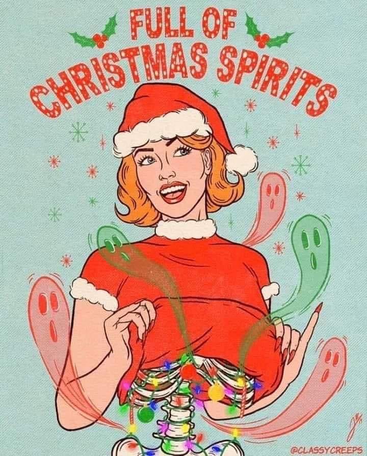 Merry Christmas you spirits and bones! 
Merry Christmas you spirits and bones!  @William.Threnody10310