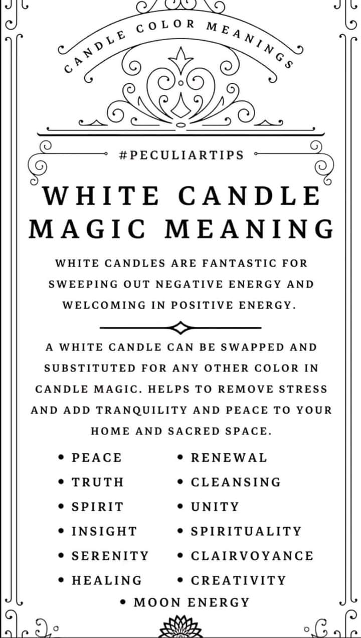 Candle color meanings in magic. 
Candle color meanings in magic.<br> @William.Threnody10310