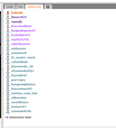 cero grises y cero anónimos.
zero greys and zero anonymous.
https://chaturbate.com/kailani8/