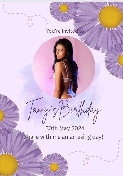 Tamaraakins's birthday 💕🎂🌸🌸 Uploaded May 15, 2024  https://chaturbate.com/photo_videos/photoset/detail/tamaraakins/17991931/