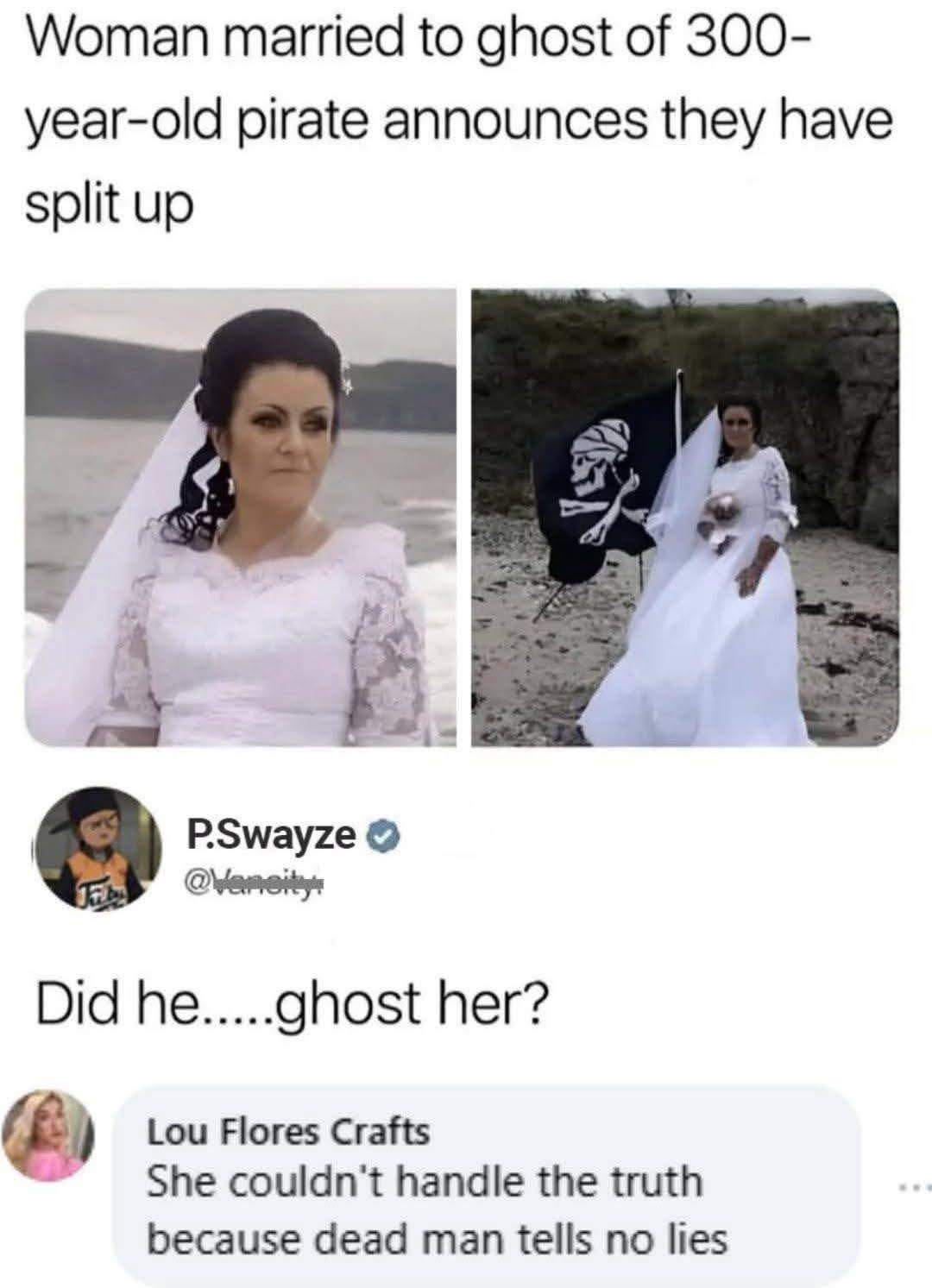Found someone's else's ectoplasm on her face 