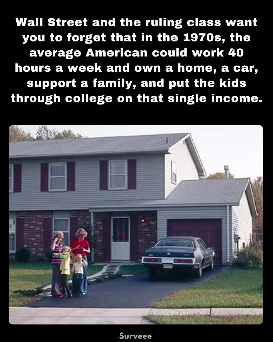 There was a time when one income could build a dream, not just keep a family afloat. Work meant a home, a car, food, and education. Security came from fairness, not luck. People believed effort would be rewarded. A week’s work could pay for dignity. That belief built communities strong enough to care for everyone. Something changed when greed began to speak louder than need. The balance broke, and families started working twice as hard for half as much. Children grew up wa… See more